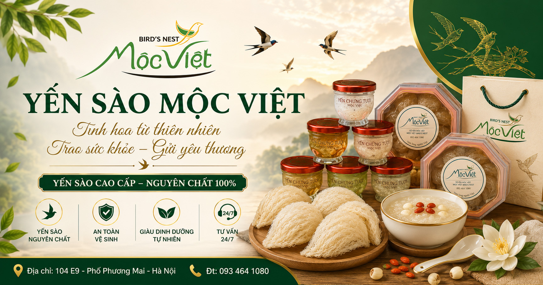 So sánh Yến sào Mộc Việt và các thương hiệu yến sào nổi tiếng
